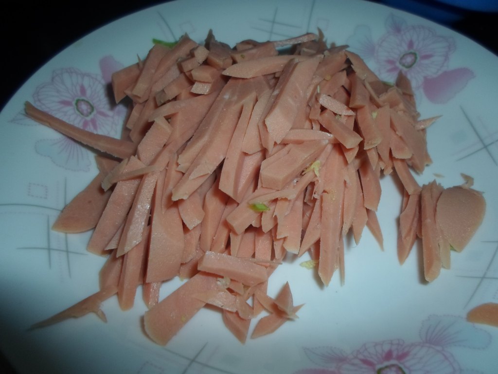 火腿炒甘蓝步骤2