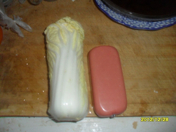 蔬菜火腿面条步骤2