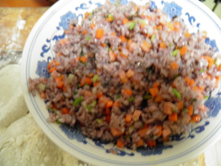 茶香炒饭饼步骤6