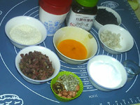 黑芝麻火腿月饼步骤1