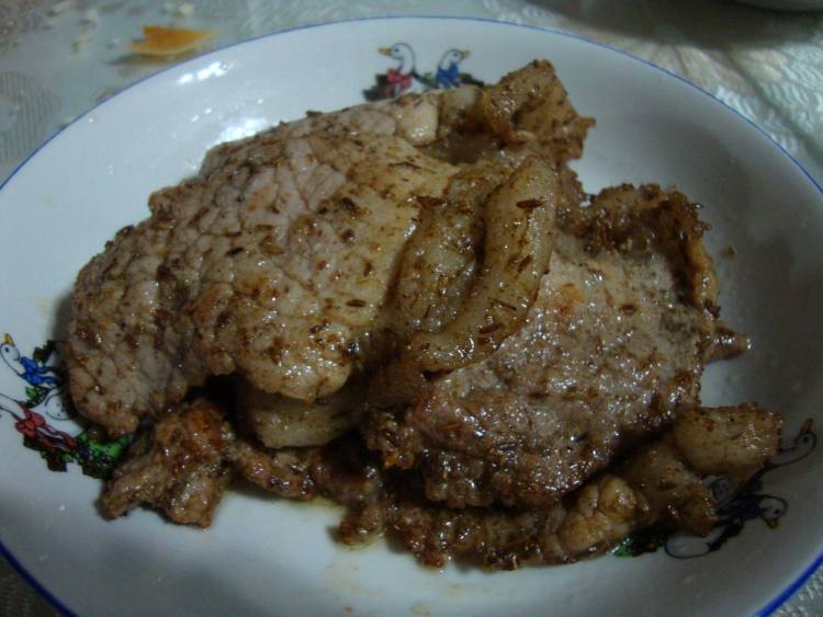 孜然肉片步骤9