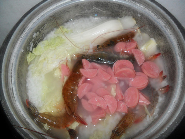 虾娃粥步骤8