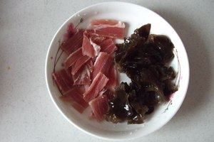 火腿丝瓜炒毛豆步骤4