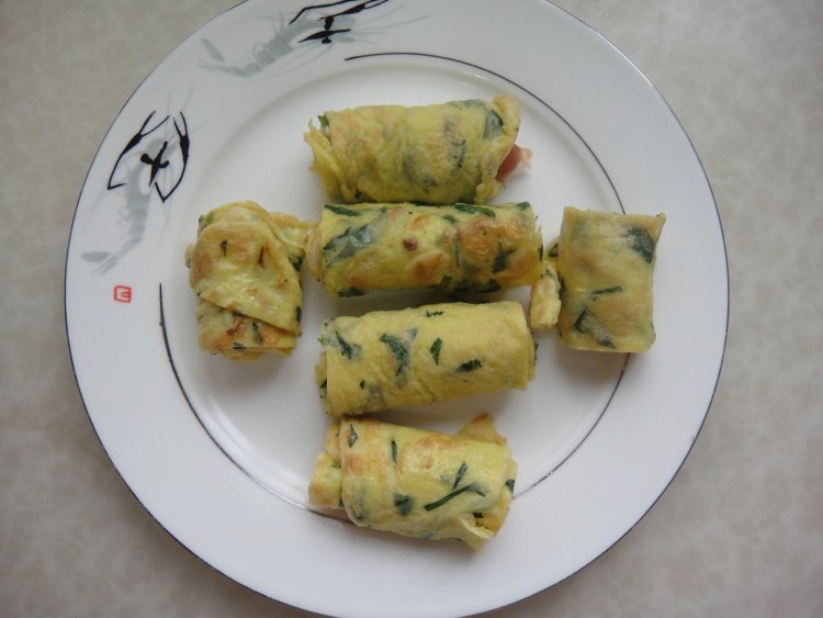 菜叶鸡蛋饼步骤11