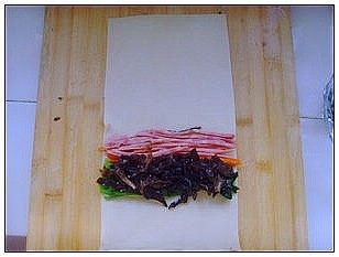 彩丝腐皮卷步骤10