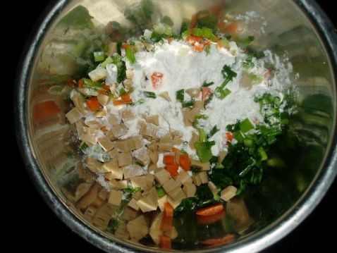 红萝卜火腿饼步骤3