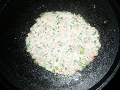 红萝卜火腿饼步骤4