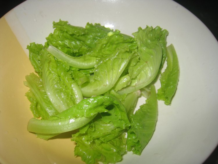 火腿炒什菜步骤2
