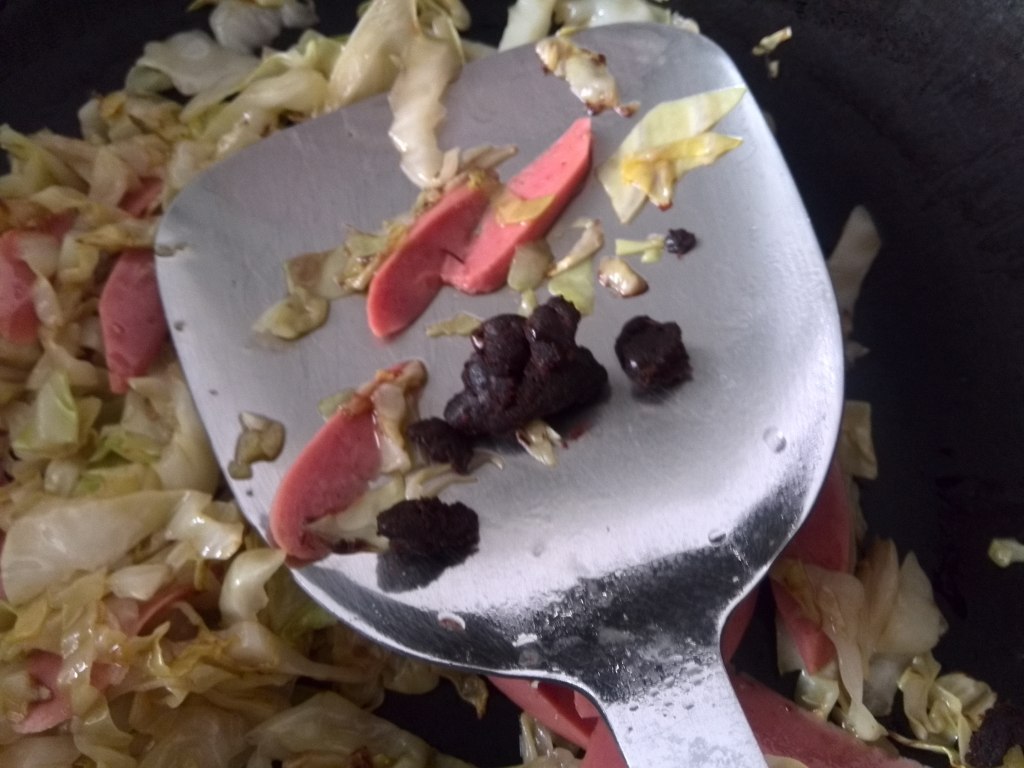 青菜火腿炒面步骤10