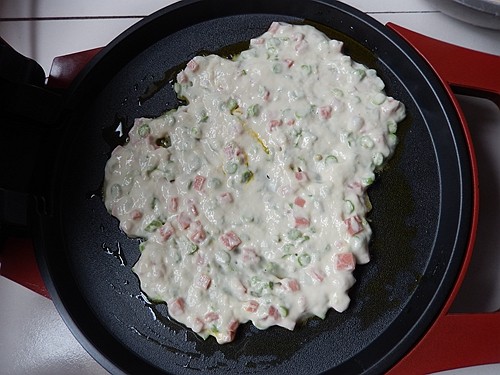 火腿豆角饼步骤9