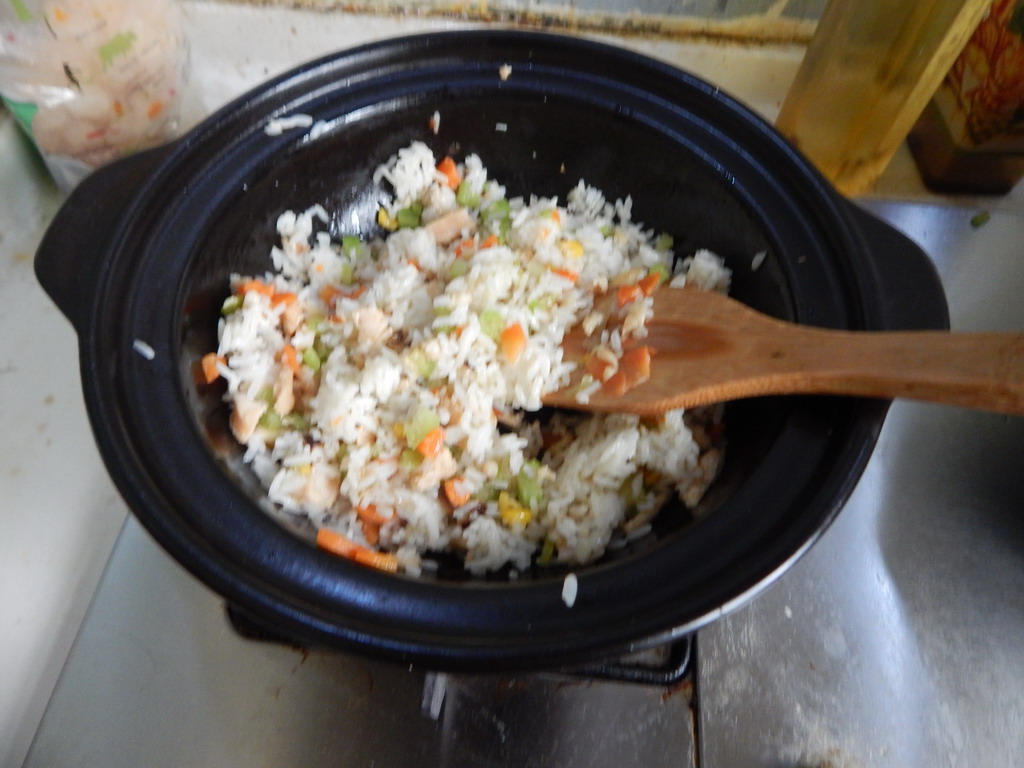 香菇鸡肉肠焗饭步骤10