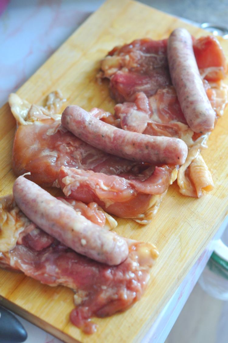 香肠鸡肉卷步骤4
