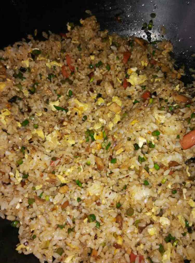 蒜臺炒饭步骤14