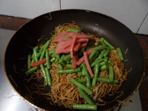 豆角炒面#多效护理一步骤7