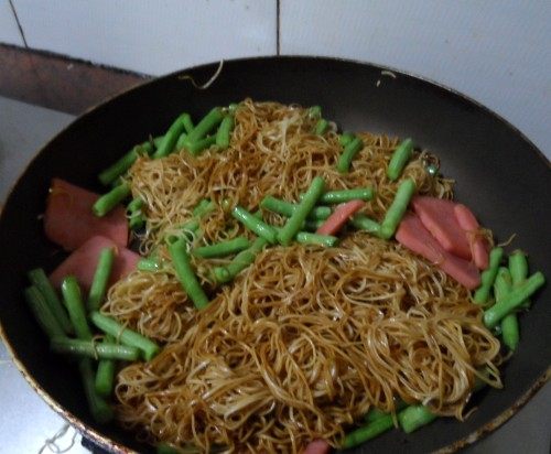 豆角炒面#多效护理一步骤8