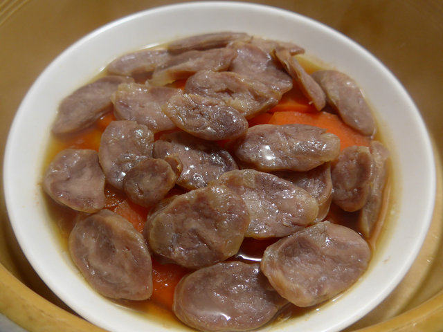 香肠蒸胡萝卜步骤12