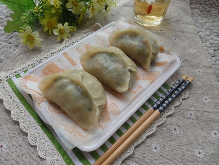 韭菜鸡蛋烫面饺步骤15