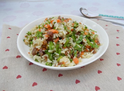 腊味炒饭步骤10