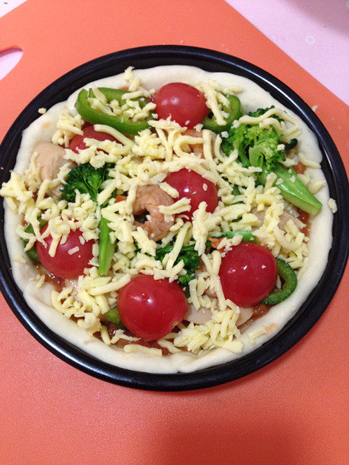 美味蔬果披萨步骤17