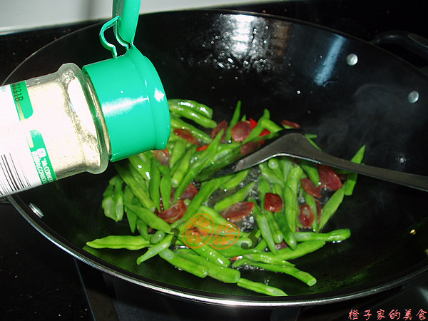 四季豆炝香肠步骤10