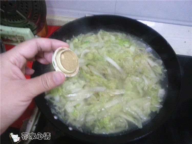 白菜云吞面步骤5