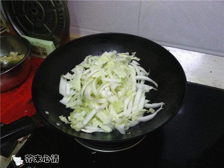 白菜云吞面步骤3