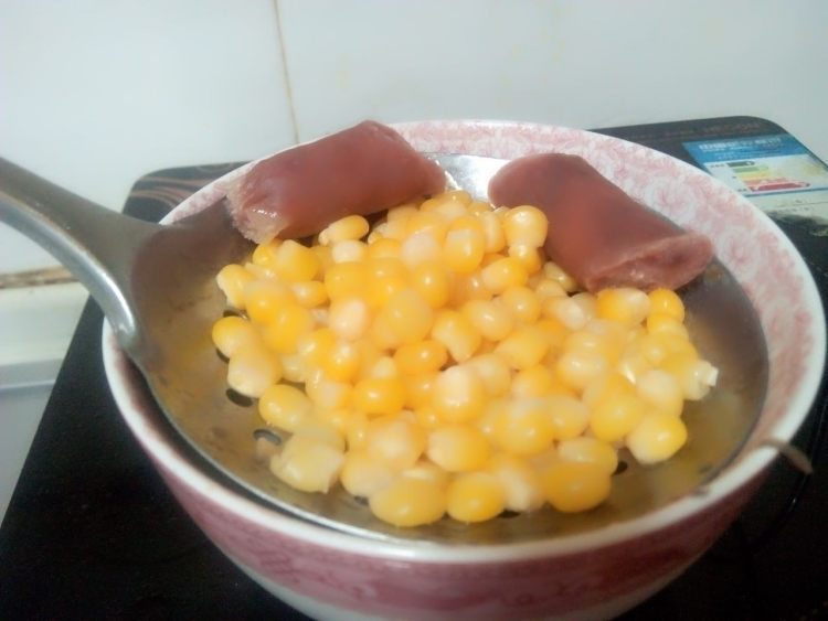 杂蔬香肠炒饭步骤4