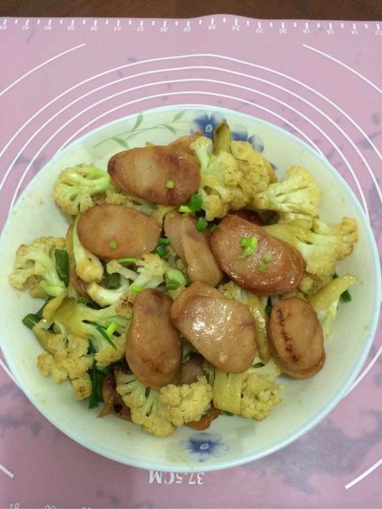 香肠炒花菜步骤10