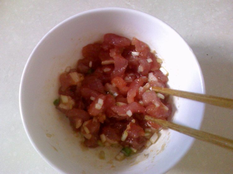 香肠肉末蒸豆腐步骤3