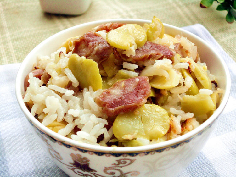 豆瓣香肠菜饭步骤12