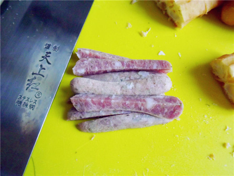 油条塞肉步骤2