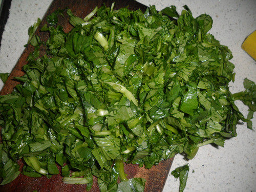 香肠青菜炒饭步骤2