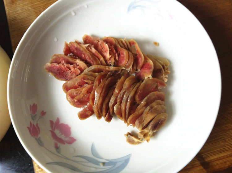 香肠红烩豆腐步骤3