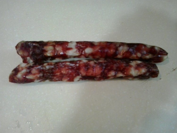 腊味葱花炒饭步骤3