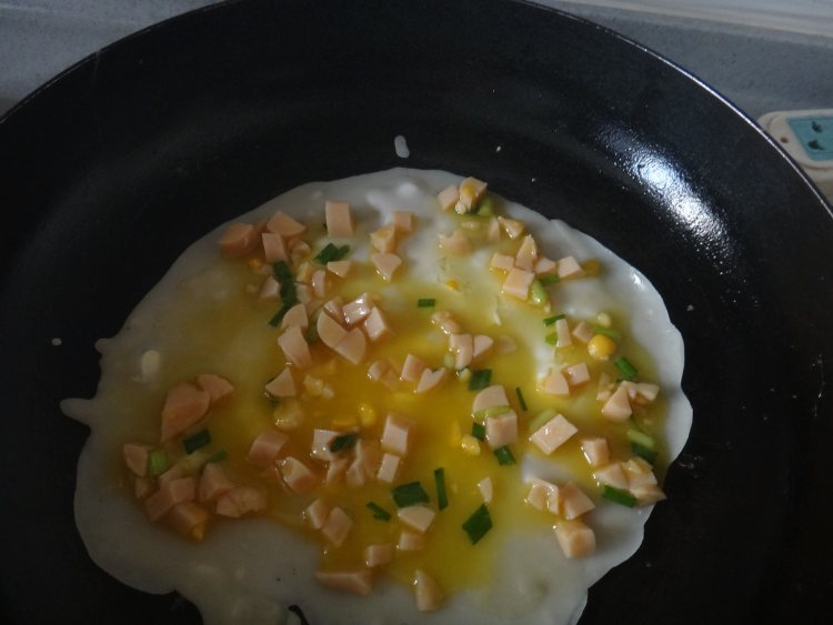 香肠蛋卷饼步骤9