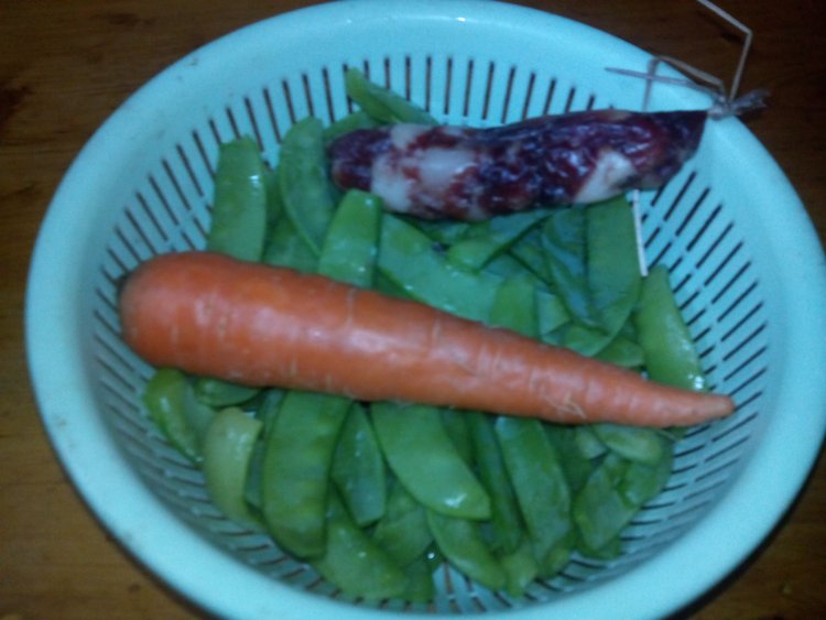 荷兰豆绘胡萝卜步骤1