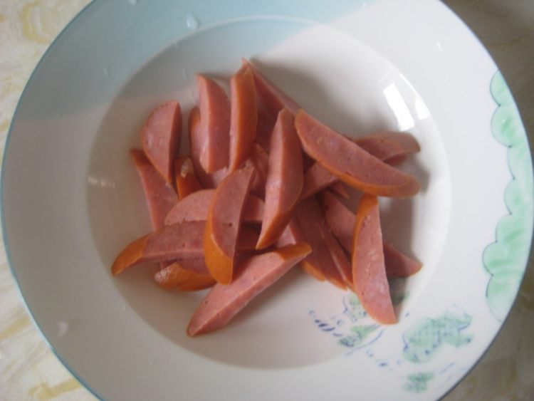 豇豆香肠步骤2