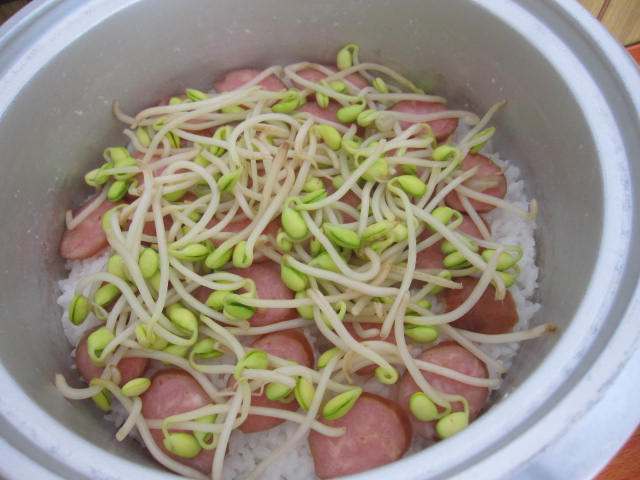 黄豆芽拌饭步骤8