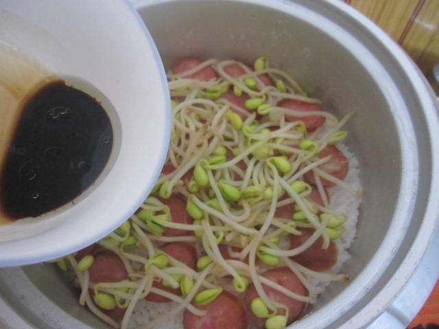 黄豆芽拌饭步骤12