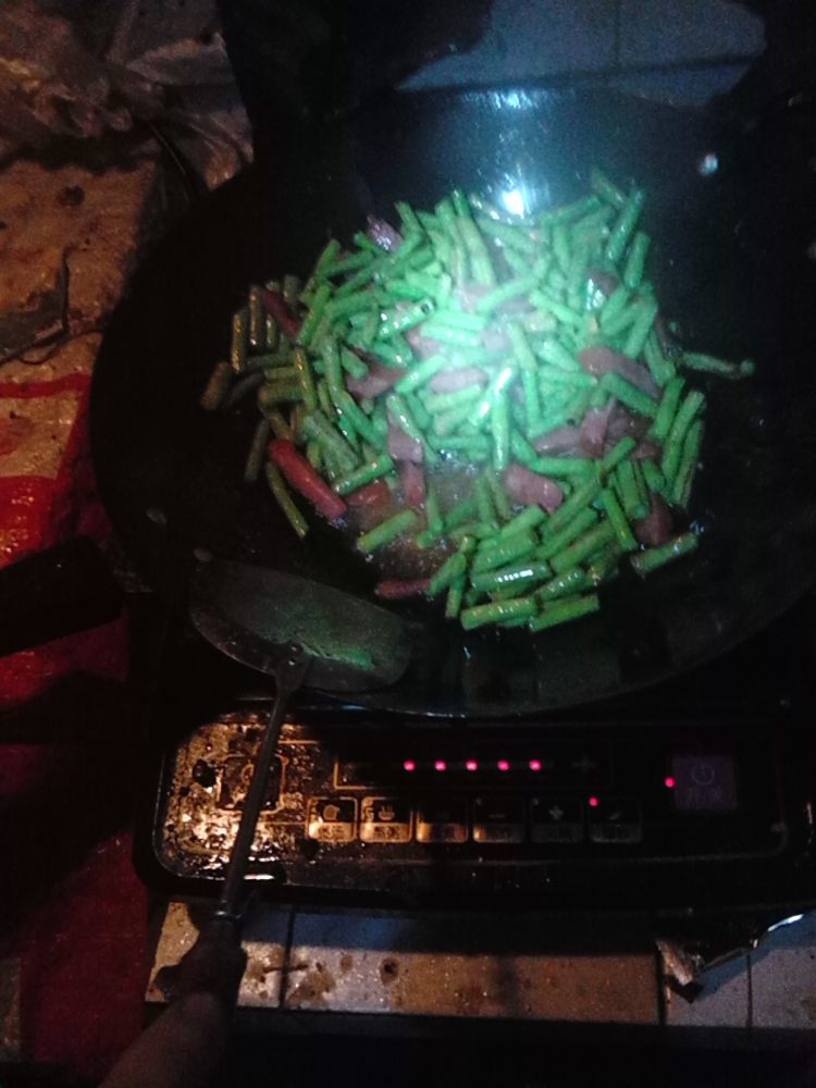 豆角炒饼步骤7