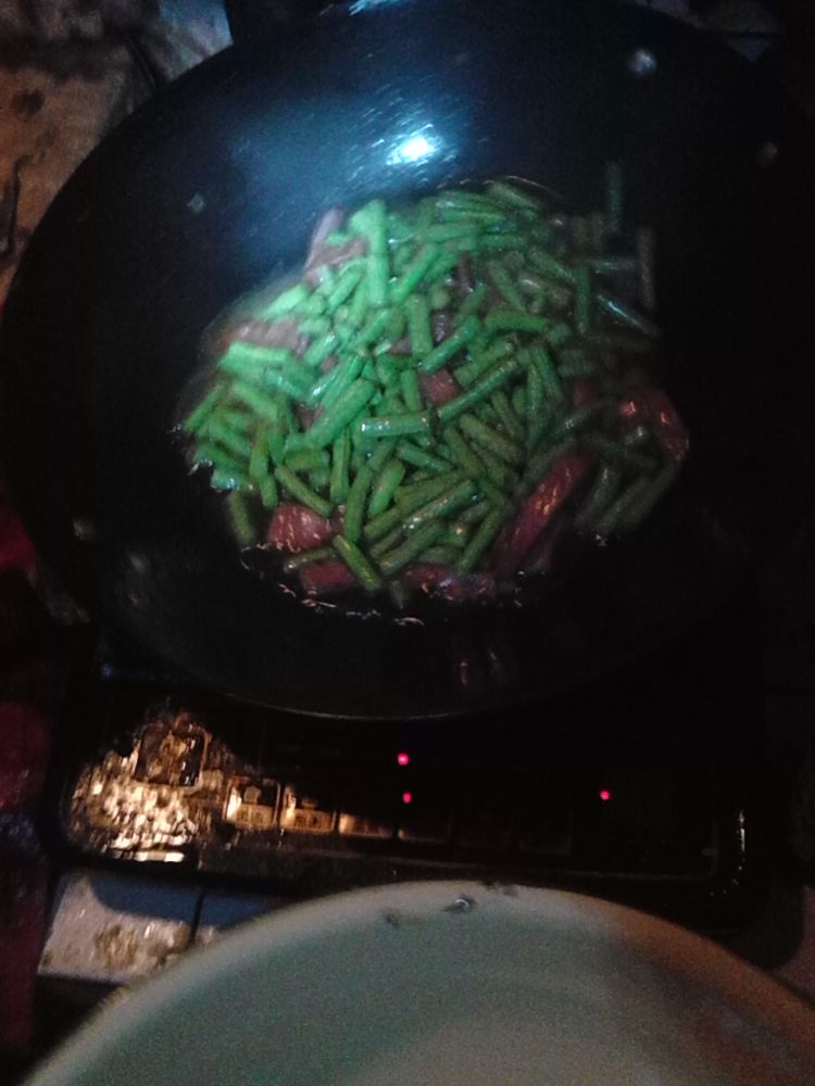 豆角炒饼步骤8