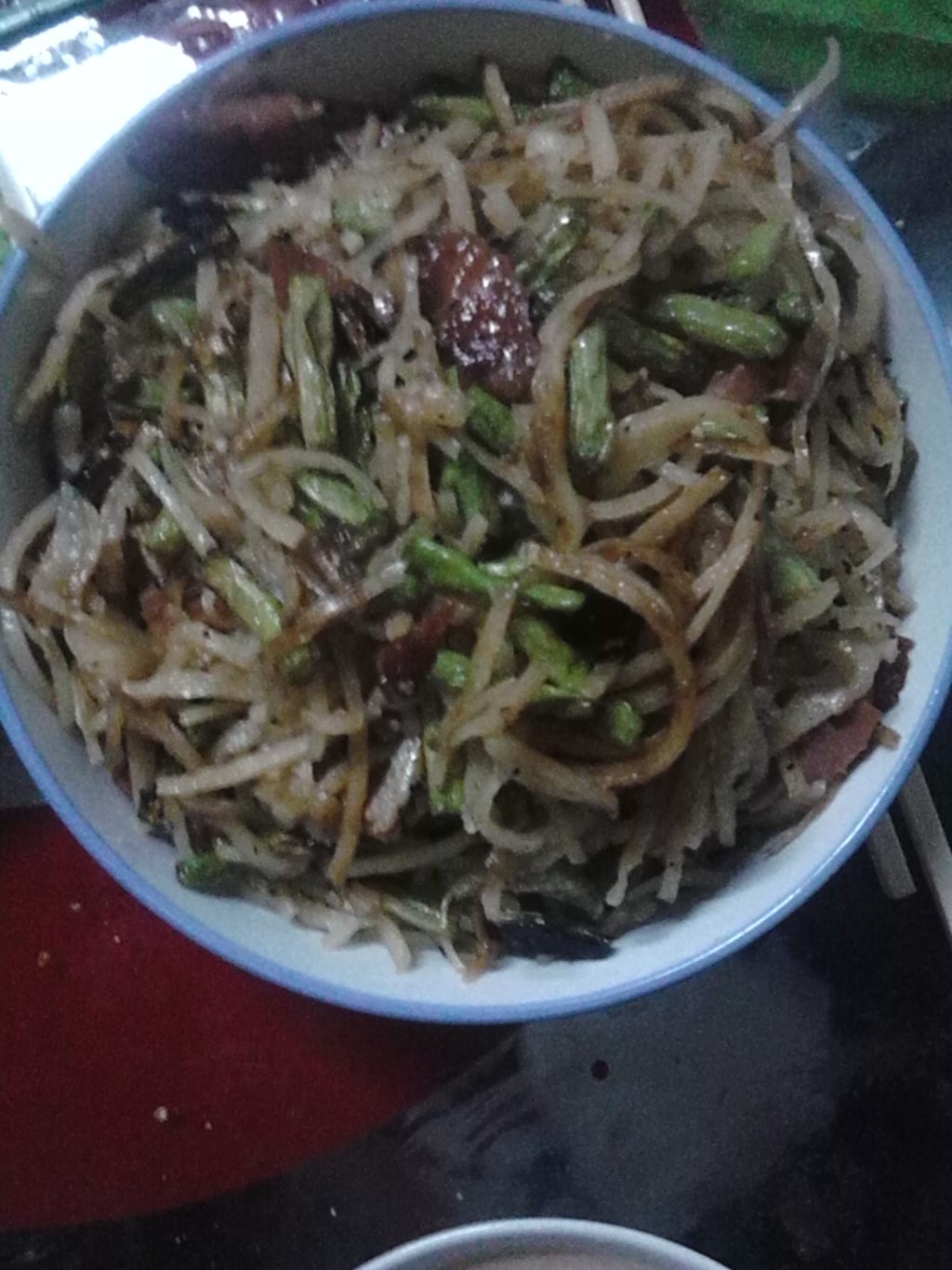 豆角炒饼步骤12