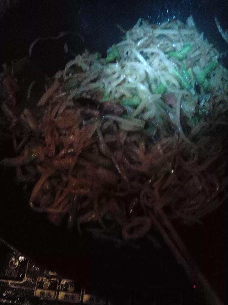 豆角炒饼步骤11