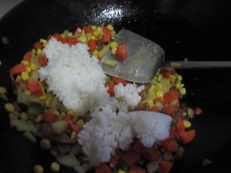 香肠杂蔬焗饭步骤10