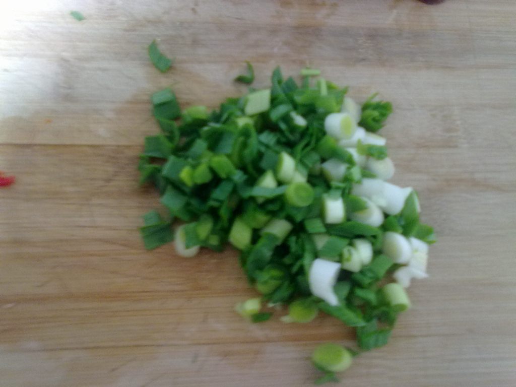 香肠蘑菇炒糯米饭步骤5