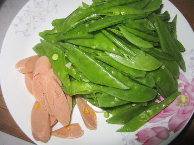 炒荷兰豆步骤2