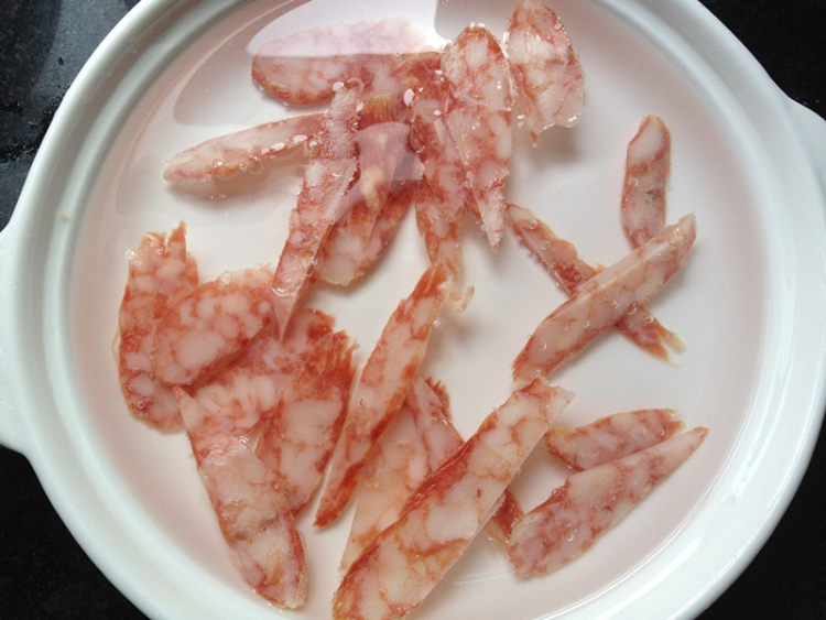 腊味金瓜饭步骤3