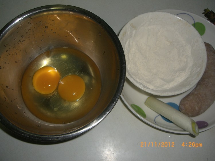 早餐煎蛋饼步骤1