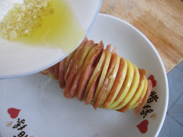 土豆烤香肠步骤6