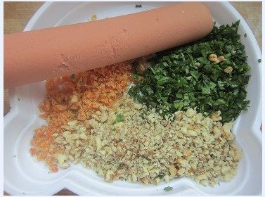 果仁香肠软饼步骤2